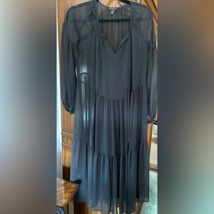 Black midi dress